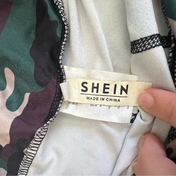 SHEIN Camo Print Women's Swim - Picture 2 of 5